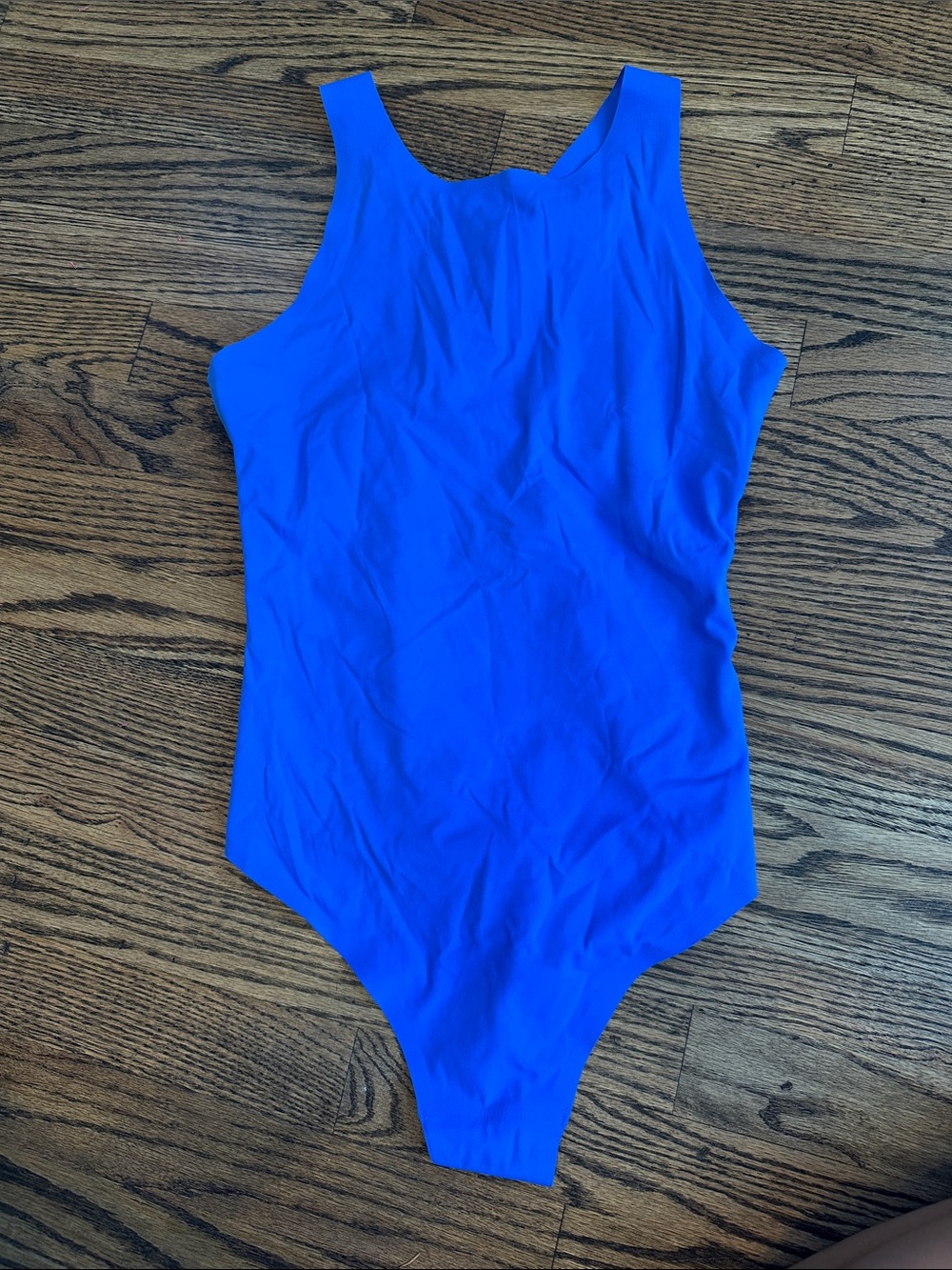 AERIE NWT Electric Blue Scoop-Back Bodysuit